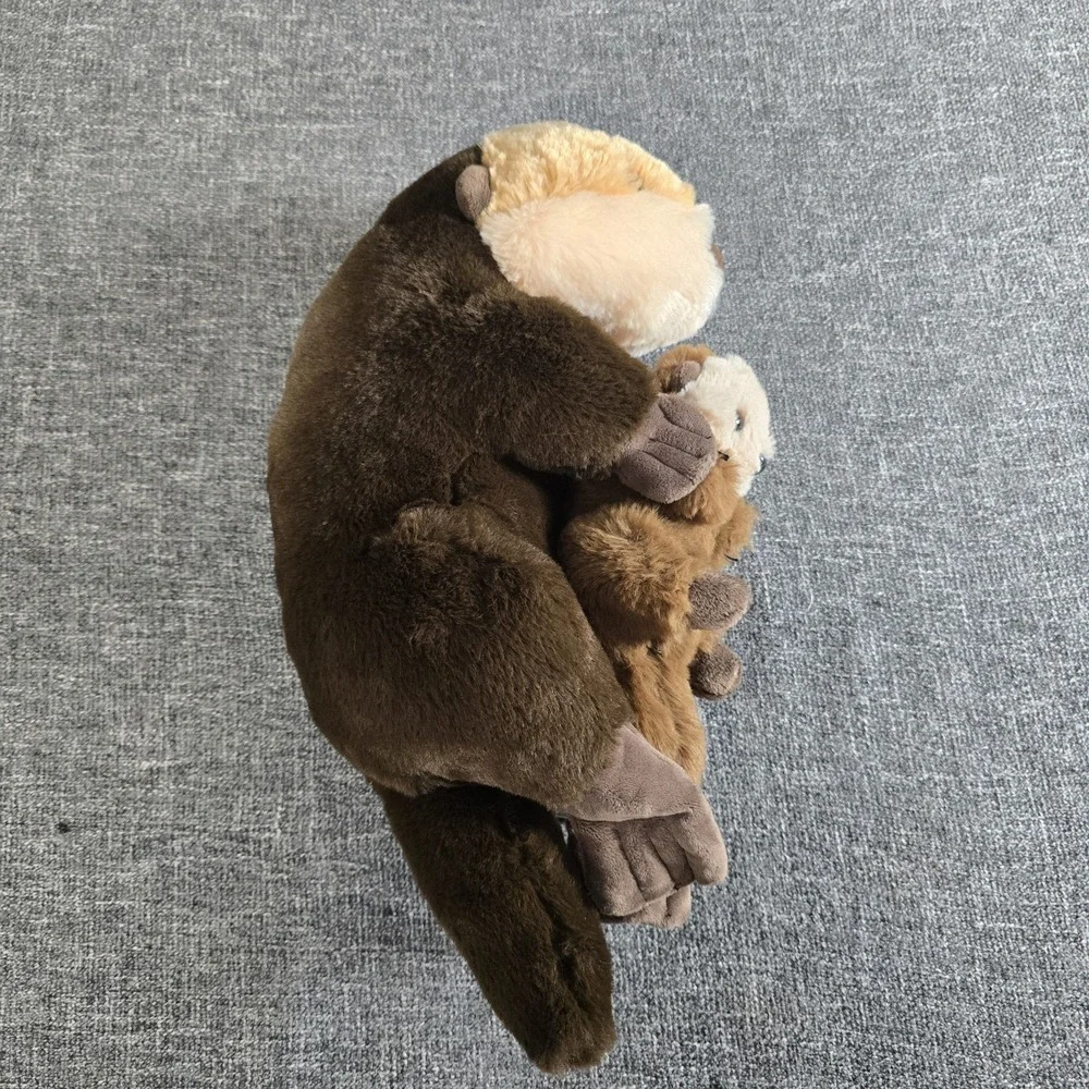 Wild Republic Mom and Baby Sea Otter Plush Toy 14